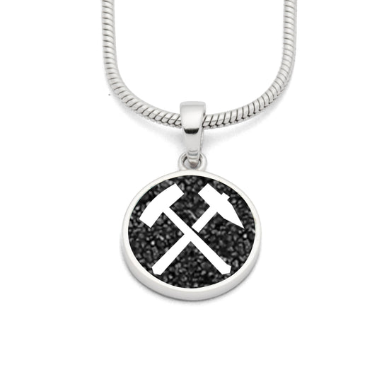 Anhänger "Schlägel & Eisen" 585/- Weißgold